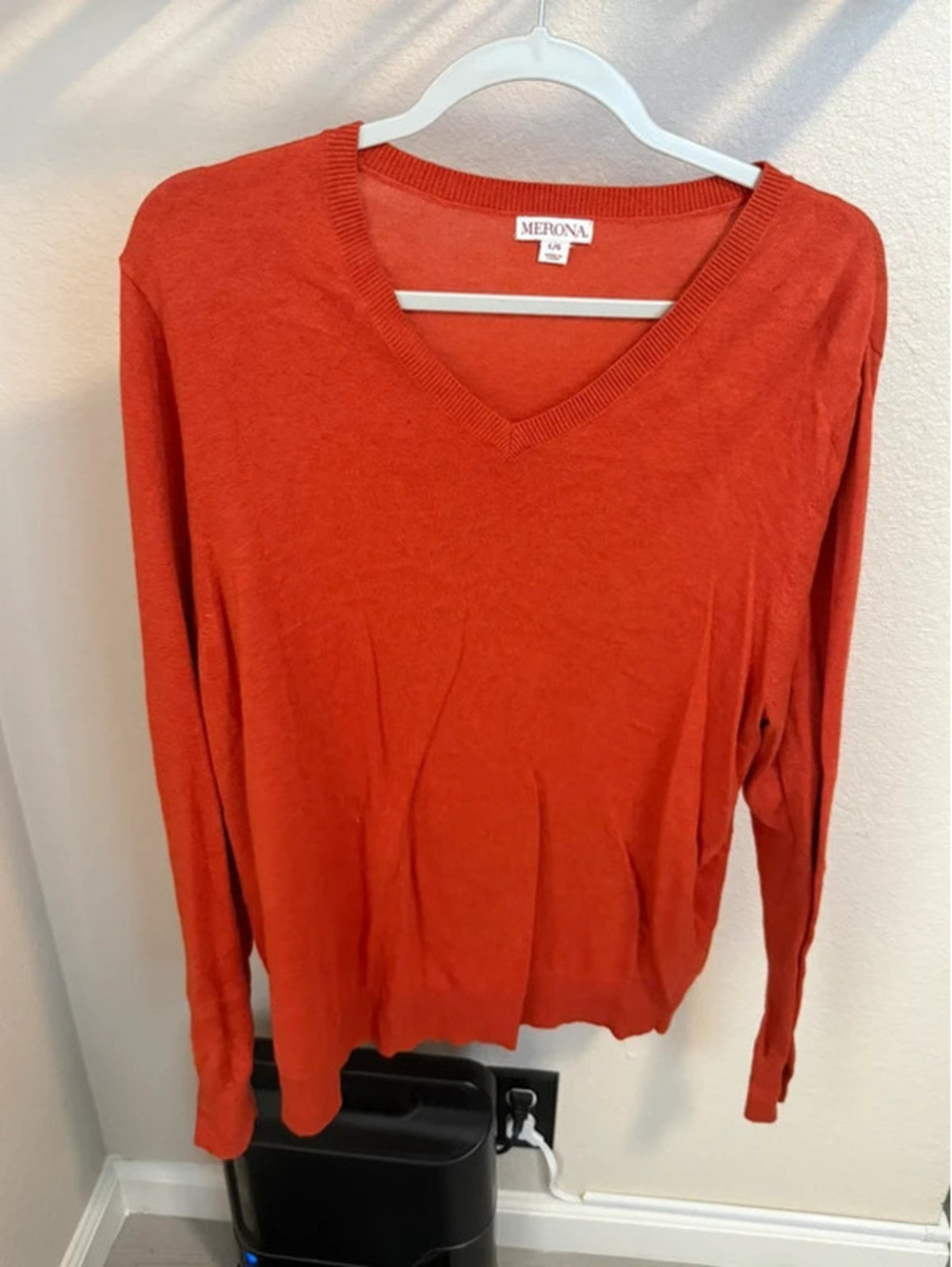 Merona V-Neck Fine Knit Lightweight Sweater - Size L